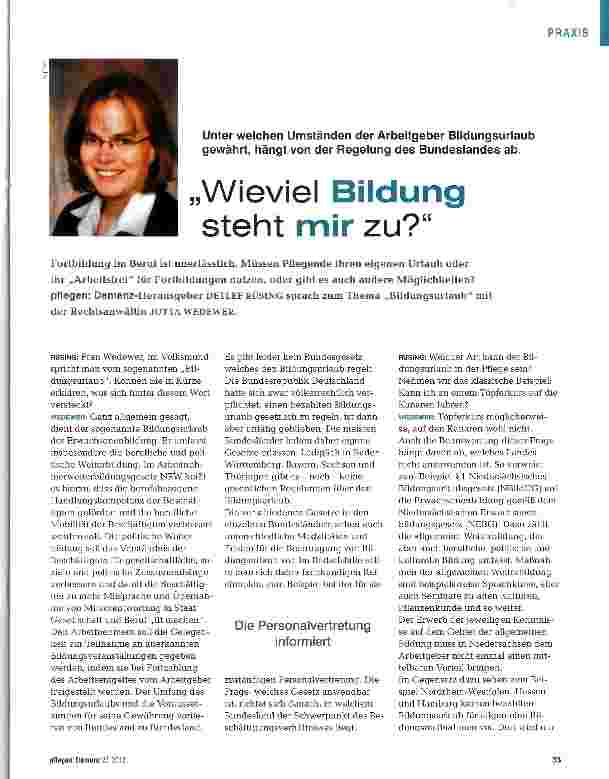 Vorschauseite 1: Wieviel Bildung steht mir zu?