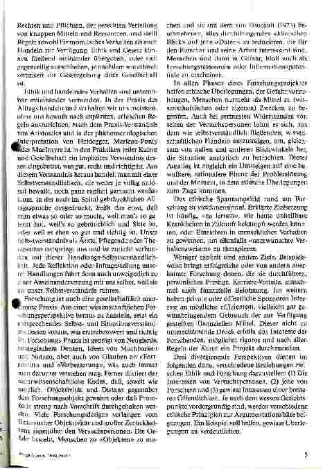 Vorschauseite 2: Ethik und Forschung