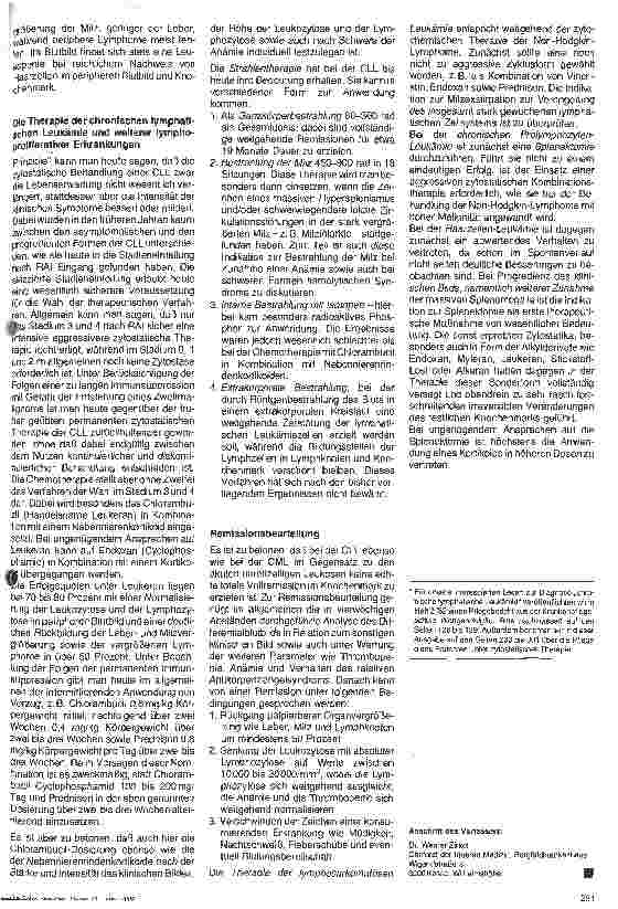 Vorschauseite 5: Die Therapie der Leukämien