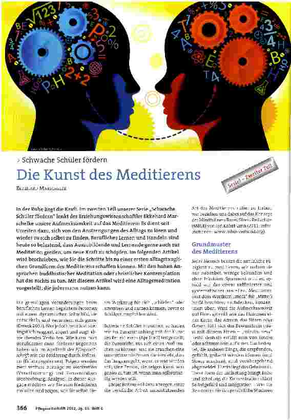 Vorschauseite 1: Die Kunst des Meditierens