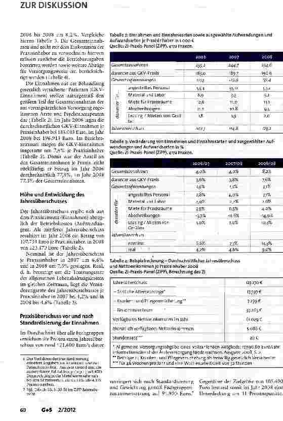 Vorschauseite 5: Wirtschaftliche Lage niedergelassener Ärzte und Psychotherapeuten in Deutschland: Kritische Entwicklung in den Einzelpraxen?