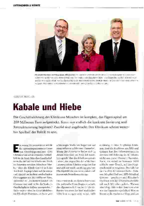 Vorschauseite 1: Kabale und Hiebe