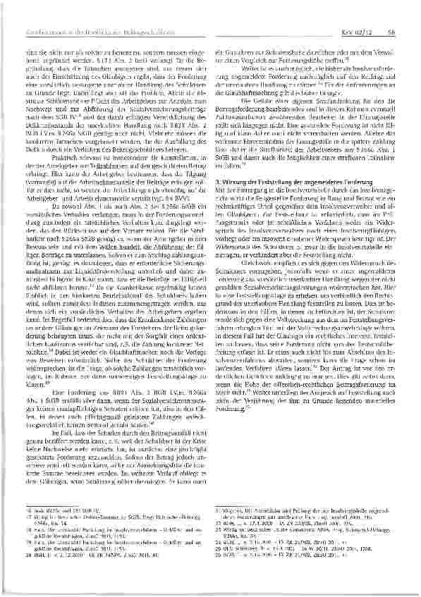 Vorschauseite 4: Krankenkassen in der Insolvenz des Beitragsschuldners