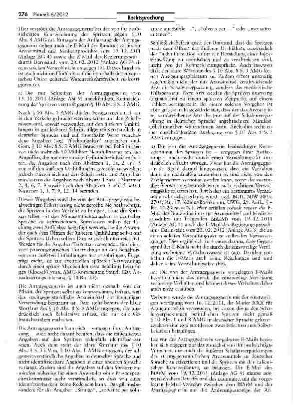 Vorschauseite 5: Zum Parallelimport eines Arzneimittels