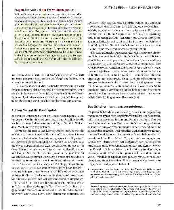 Vorschauseite 2: Lust und Frust im Ehrenamt