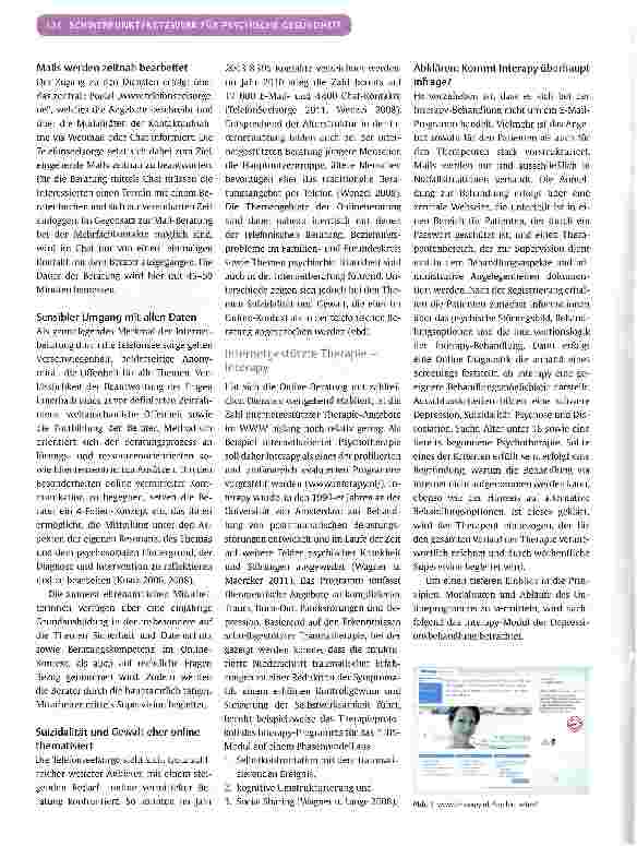 Vorschauseite 2: Virtuelle Beratung und Therapie