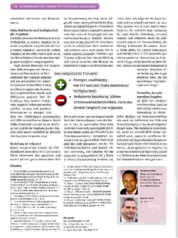 Vorschauseite 4: Virtuelle Beratung und Therapie