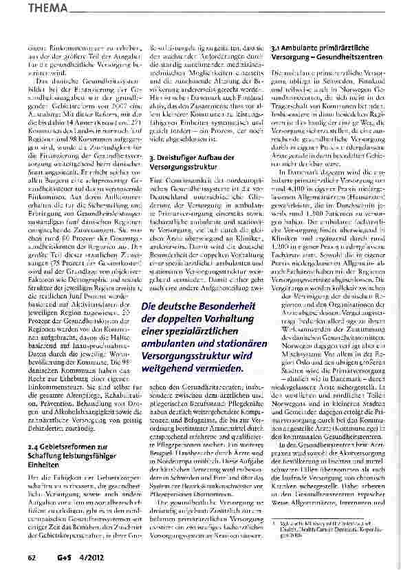 Vorschauseite 3: Erfahrungen mit der Krankenhausplanung in Nordeuropa