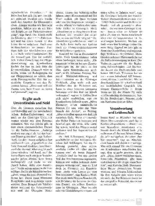 Vorschauseite 2: Fürsorge zum Nulltarif