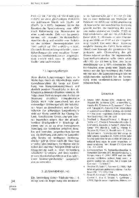 Vorschauseite 4: Beatmung und ventilatorinduzierter Lungenschaden beim ARDS