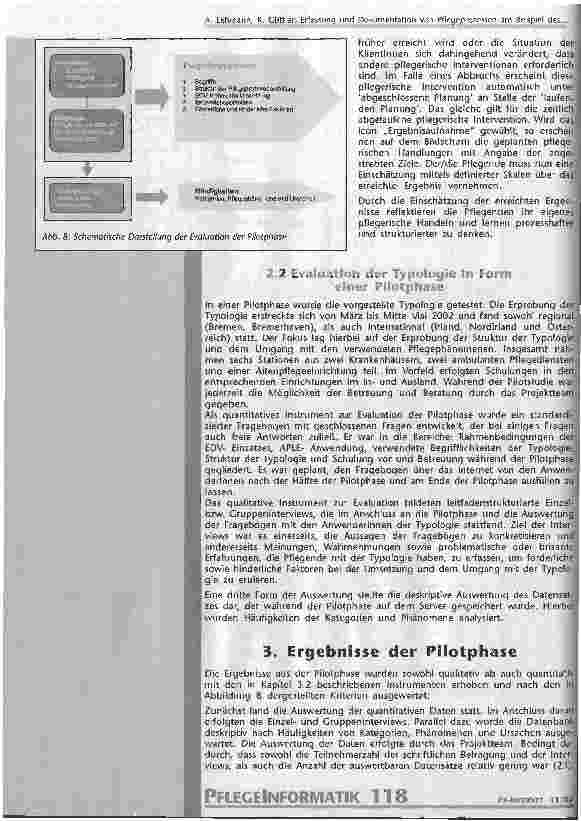 Vorschauseite 6: Erfassung und Dokumentation von Pflegeprozessen am Beispiel des Projekts Standardisierung und Qualität im Dienstleistungssektor Pflege