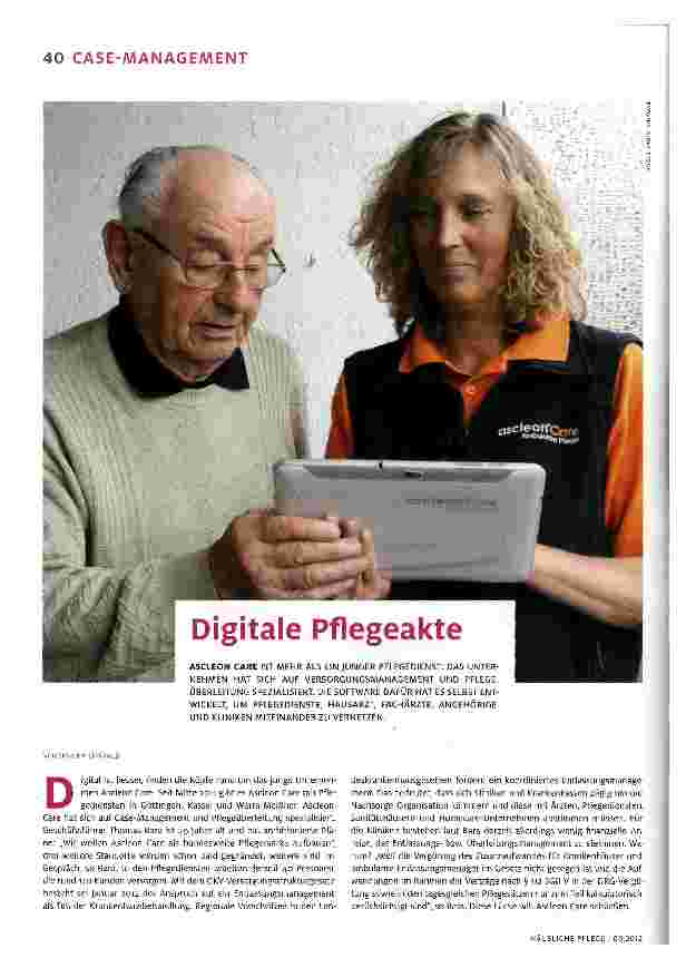 Vorschauseite 1: Digitale Pflegeakte