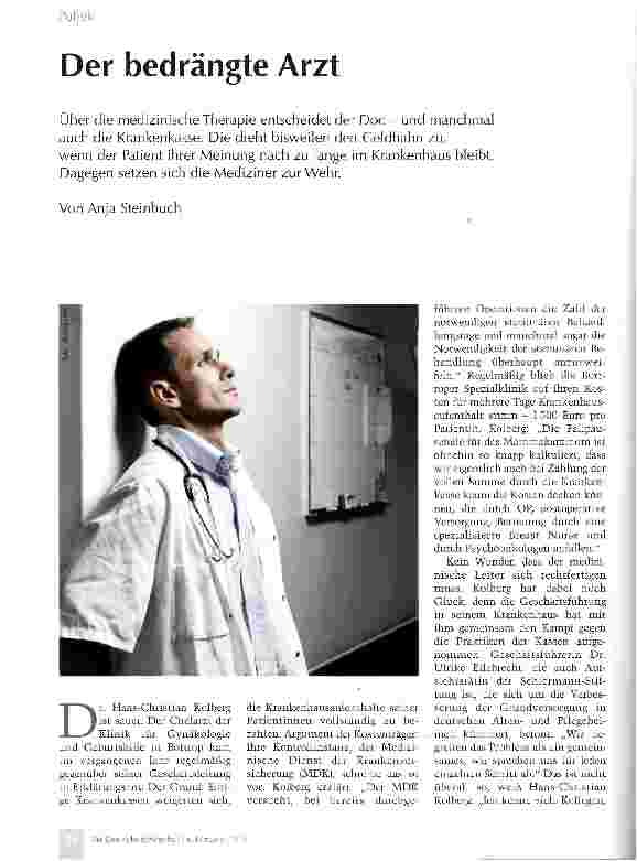 Vorschauseite 1: Der bedrängte Arzt