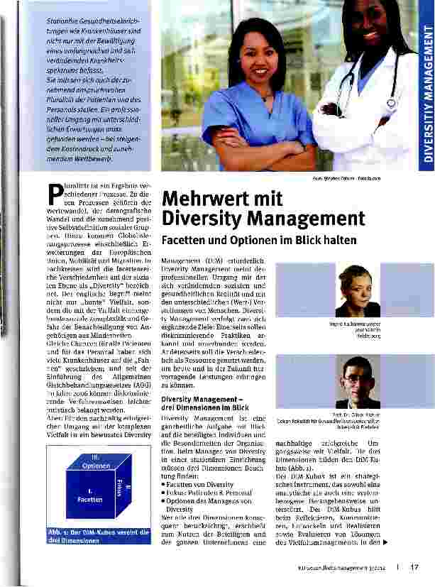 Vorschauseite 1: Mehrwert mit Diversity Management