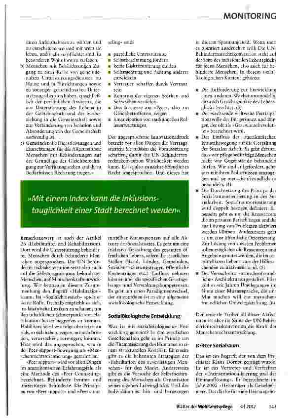 Vorschauseite 2: Die inklusive Gemeinde Eine Vision für gelingendes Leben vor Ort