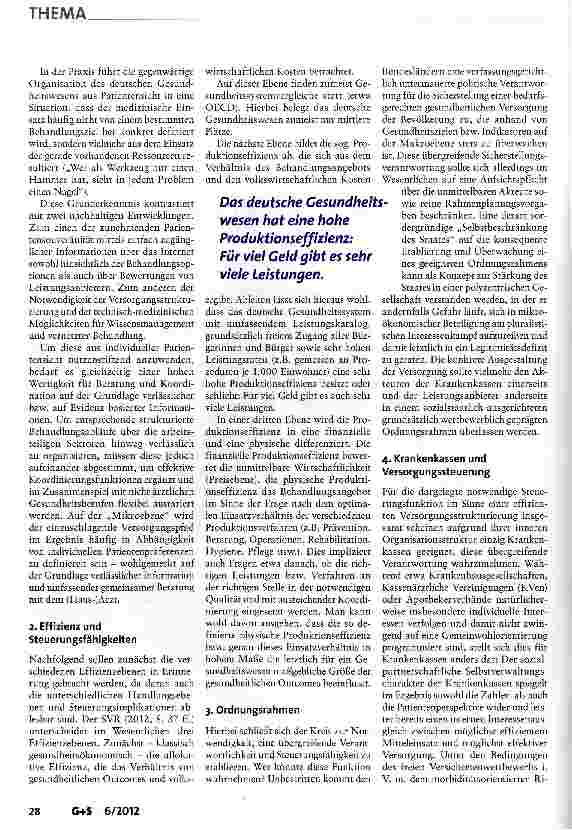 Vorschauseite 2: Die Verantwortung der Krankenkassen für Sicherstellung und Organisation der gesundheitlichen Versorgung