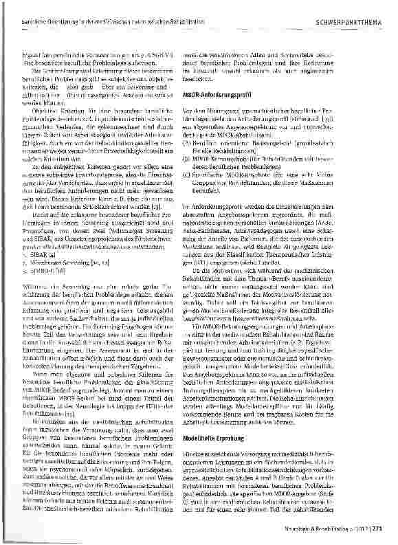 Vorschauseite 3: Berufliche Orientierung in der medizinischen neurologischen Rehabilitation aus Sicht der Deutschen Rentenversicherung