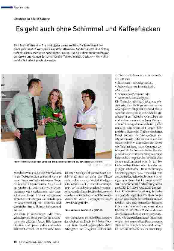Vorschauseite 1: Es geht auch ohne Schimmel und Kaffeeflecken