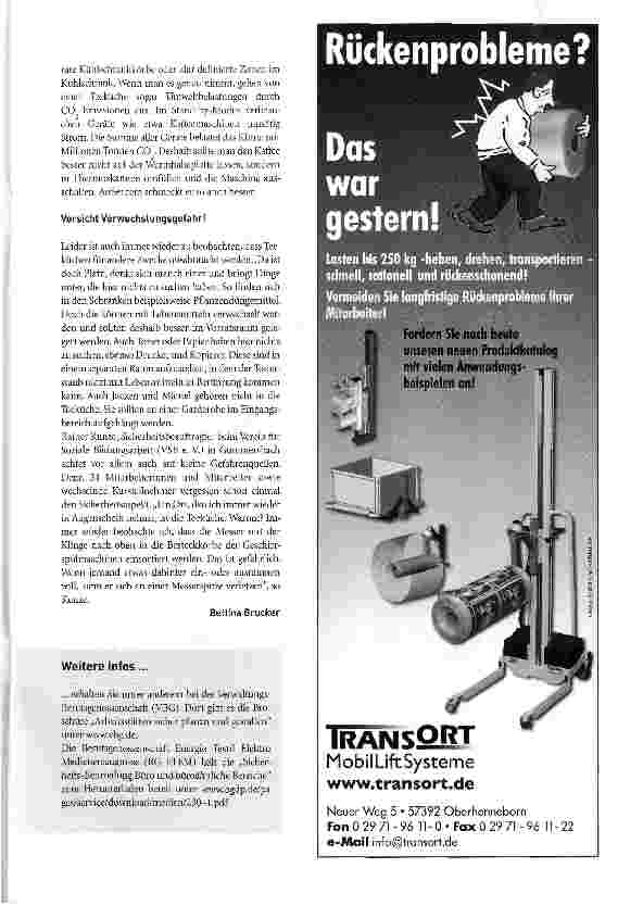 Vorschauseite 4: Es geht auch ohne Schimmel und Kaffeeflecken