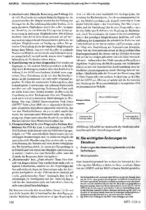 Vorschauseite 4: Vorschläge der Kommission für eine Verordnung über Medizinprodukte und eine Verordnung über In-vitro-Diagnostika - Ein Überblick