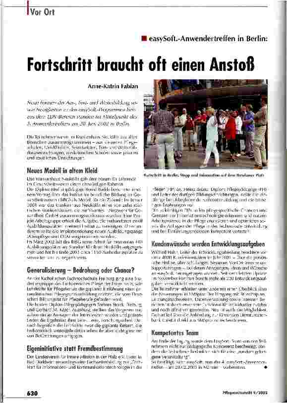 Vorschauseite 1: Fortschritt braucht oft einen Anstoß