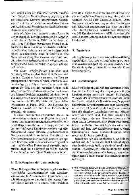 Vorschauseite 2: Laufbahnmuster von Krankenschwestern Teil 2: Ausund Wiedereinstiege