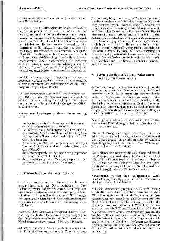 Vorschauseite 3: Was ist wirklich neu im Heimrecht? Zur Novelle des Heimgesetzes (HeimG) mit Wirkung vom 1.1.2002