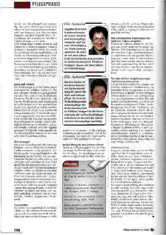 Vorschauseite 6: Geprägt durch veränderte Lebensaktivitäten