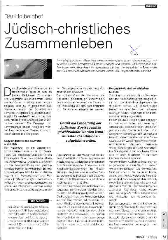 Vorschauseite 1: Jüdisch-christliches Zusammenleben