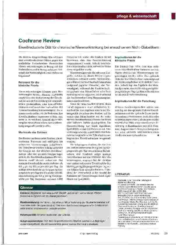 Vorschauseite 1: Cochrane Review