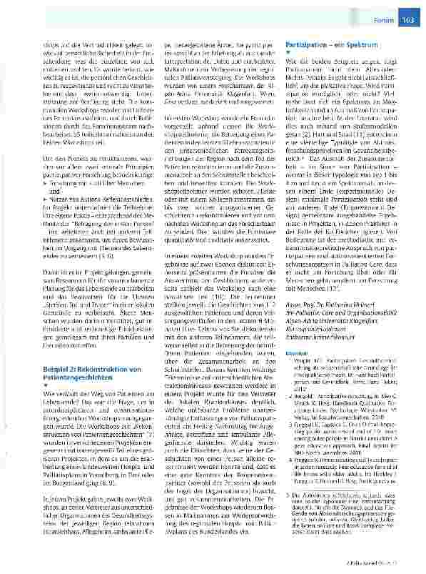 Vorschauseite 2: Partizipative und aktionsorientierte Forschung in Palliative Care: Teil 2 - Methodik und Beispiele
