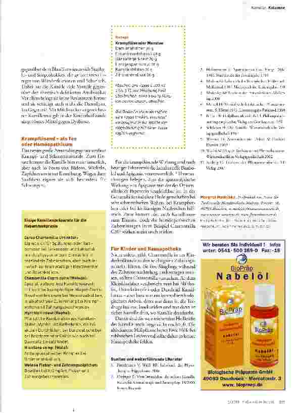 Vorschauseite 3: Die Kamille - Mutterkraut und pflanzliches Antibiotikum