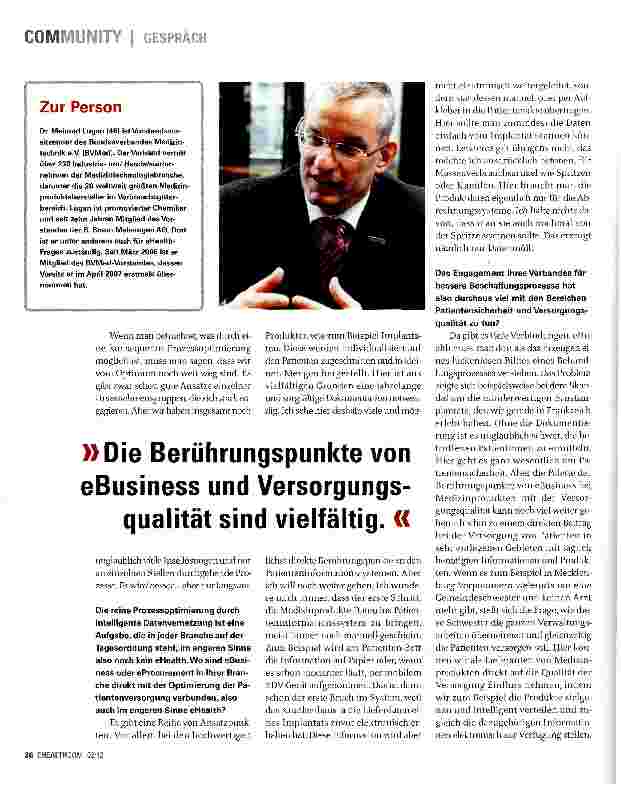 Vorschauseite 2: VON eBUSINESS ZU eHEALTH