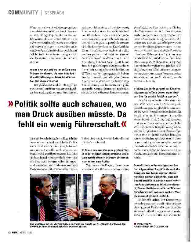 Vorschauseite 4: VON eBUSINESS ZU eHEALTH
