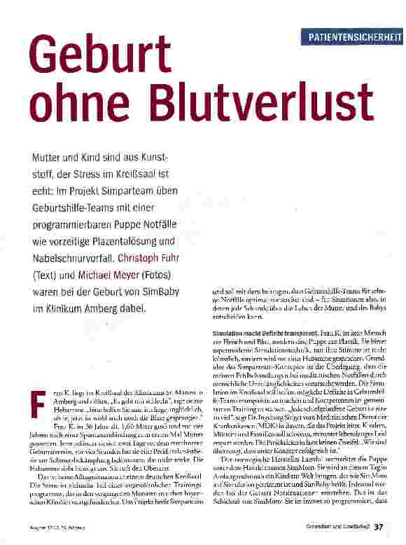 Vorschauseite 2: Geburt ohne Blutverlust