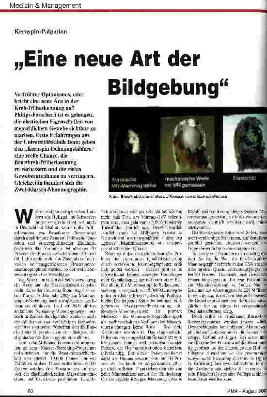 Vorschauseite 1: Eine neue Art der Bildgebung