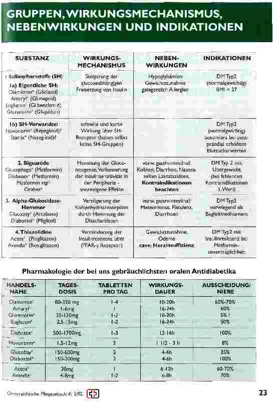 Vorschauseite 2: Orale Antidiabetika