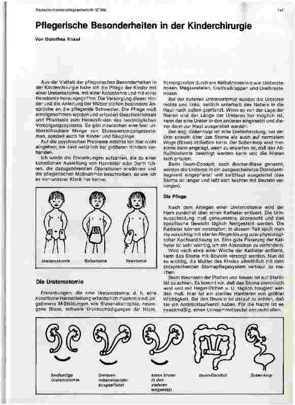 Vorschauseite 1: Pflegerische Besonderheiten in der Kinderchirurgie