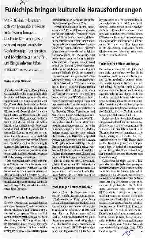 Vorschauseite 1: Funkchips bringen kulturelle Herausforderungen
