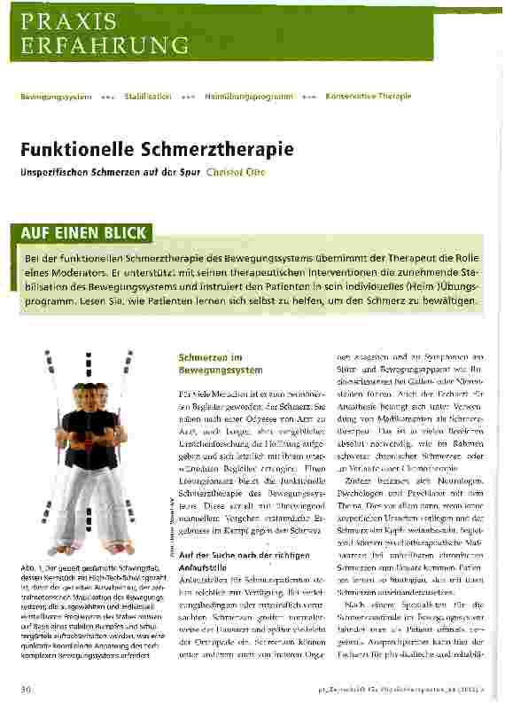 Vorschauseite 1: Funktionelle Schmerztherapie