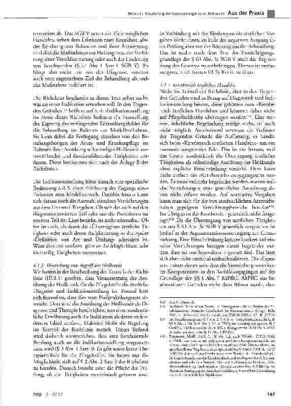Vorschauseite 5: Neuordnung der Verantwortungen in der Heilkunde? Die Richtlinie nach § 63 Abs. 3c SGB V zwischen Substitution und Delegation und die Folgen - 2. Teil