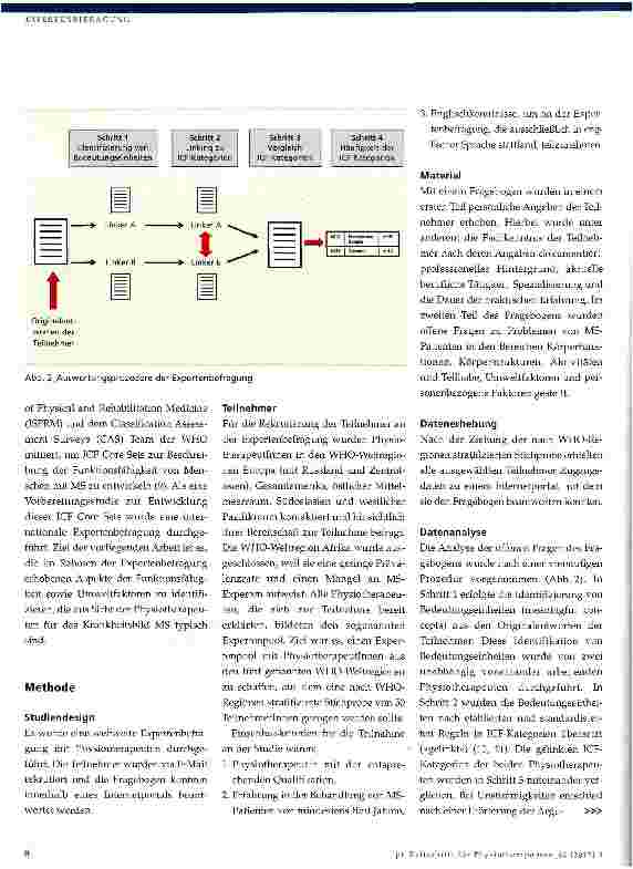 Vorschauseite 3: Beschreibung der Funktionsfähigkeit von Menschen mit Multipler Sklerose