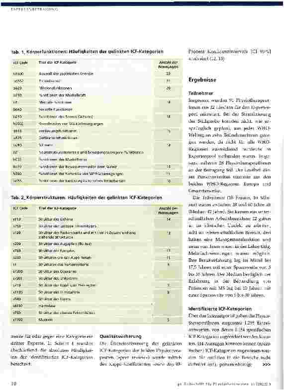 Vorschauseite 4: Beschreibung der Funktionsfähigkeit von Menschen mit Multipler Sklerose