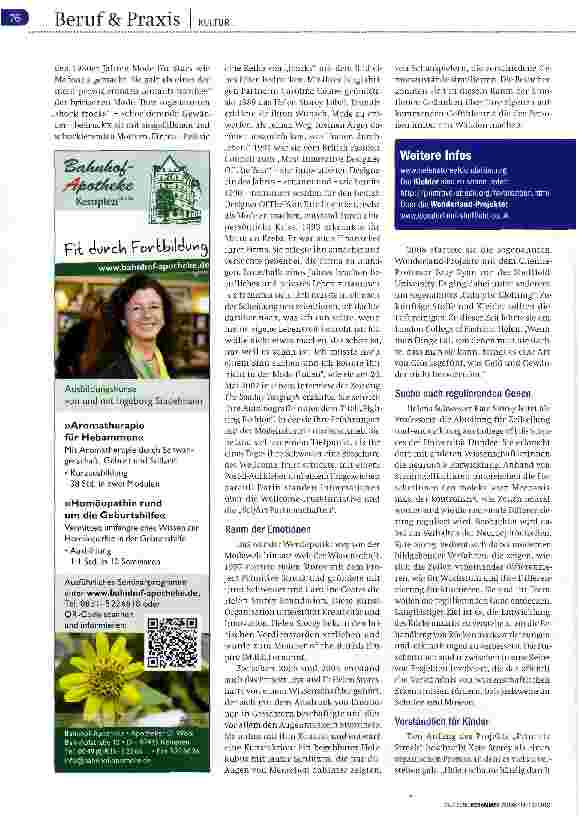 Vorschauseite 3: Mode im Zeichen der Embryogenese