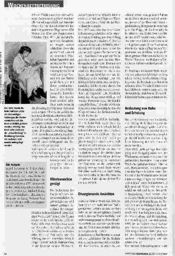 Vorschauseite 3: 100 Jahre Wochenbett in medizinischen Lehrbüchern