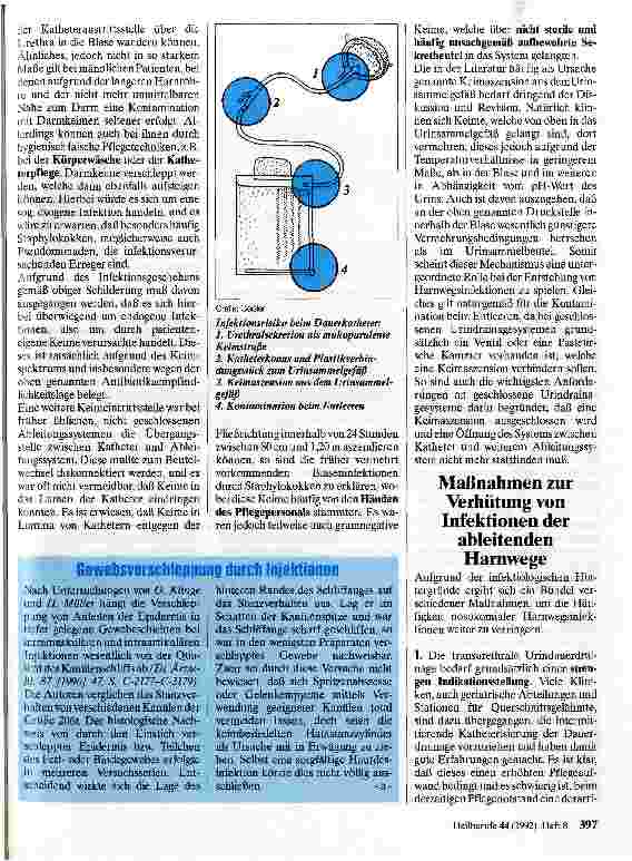 Vorschauseite 2: Hygienische Probleme bei der Katheterisierung der Harnblase