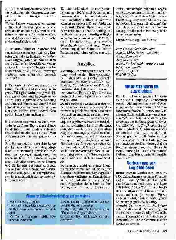 Vorschauseite 4: Hygienische Probleme bei der Katheterisierung der Harnblase