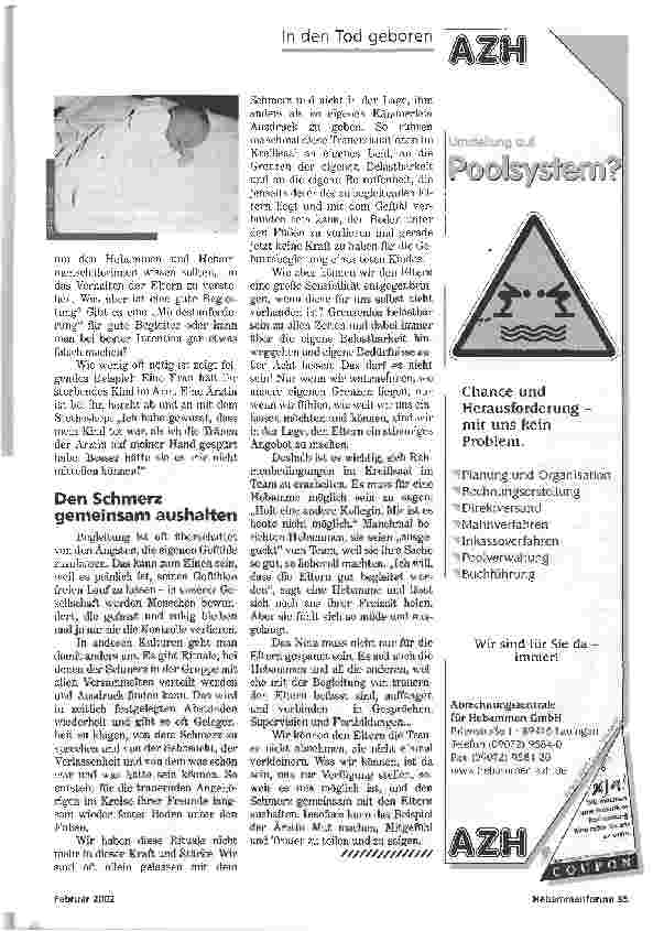 Vorschauseite 4: IN DEN TOD GEBORENABSCHIED UND TRAUER IM KREISSSAAL
