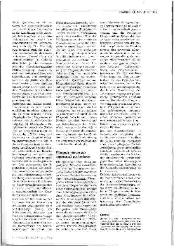 Vorschauseite 2: Meilenstein für die Pflege?