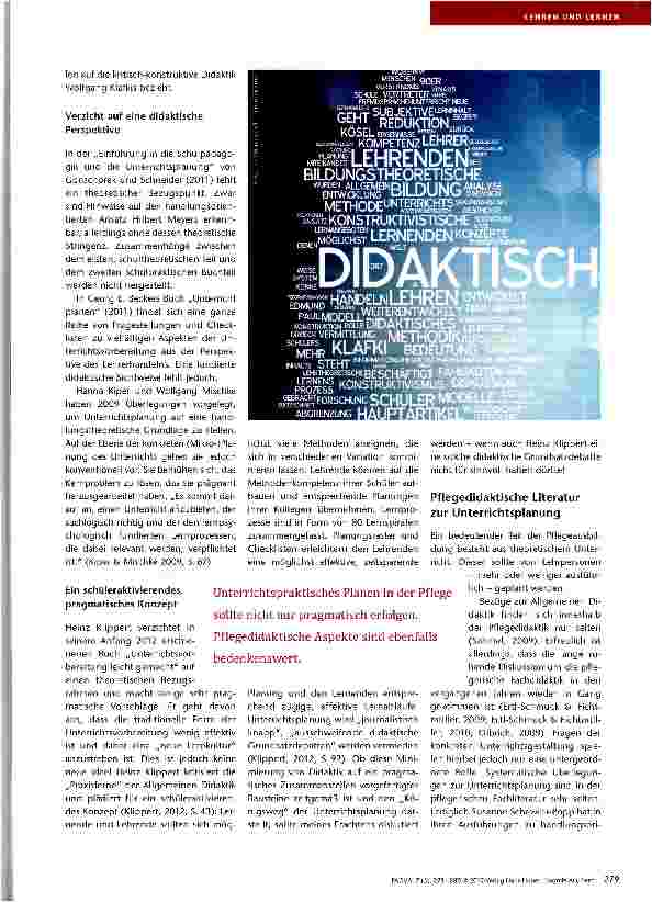 Vorschauseite 5: Zeitgemäße Unterrichtsplanung